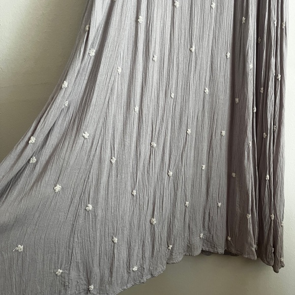 Free People Embroidered Fable Dress in Dove - Picture 9 of 13